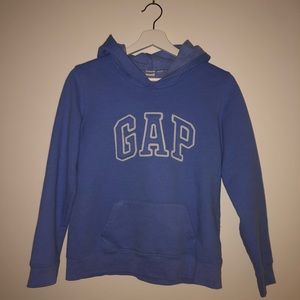 GAP embroidery baby blue hoodie